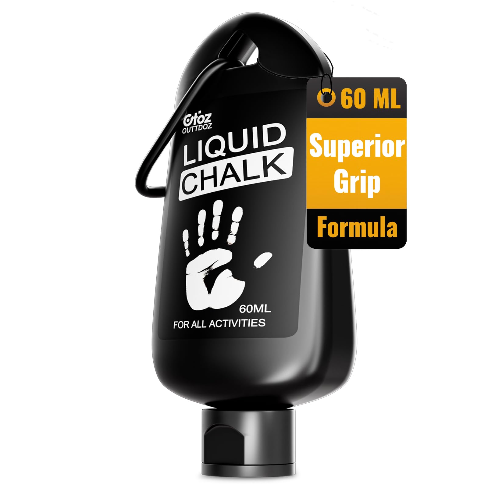 Outtdoz Superior Grip Liquid Chalk Mess-Free Gym Chalk For Weightlifting, Gymnastics, Rock Climbing, Dancing, Dries In Seconds.