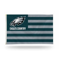 Rico Industries NFL Philadelphia Eagles Country 3' x 5' Banner Flag 3' x 5' Banner Flag Single Sided - Indoor or Outdoor - Home 