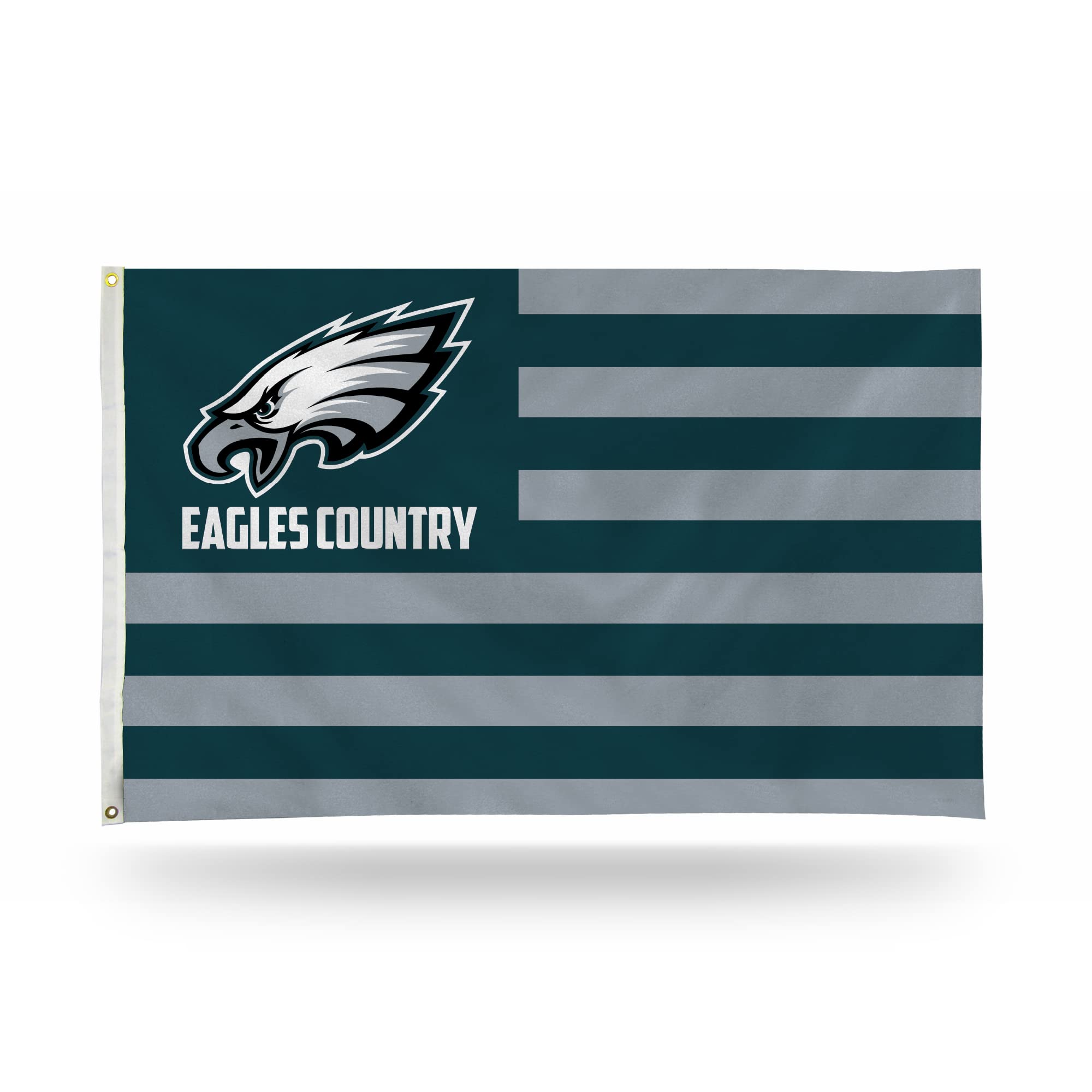 Rico Industries NFL Philadelphia Eagles Country 3' x 5' Banner Flag 3' x 5' Banner Flag Single Sided - Indoor or Outdoor - Home 