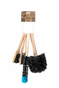 Peatys Complete Bike Brush Set - Patented Design, Eco-Friendly & Super Durable Beech Wood Brushes for MTB, Road & Gravel Bikes -