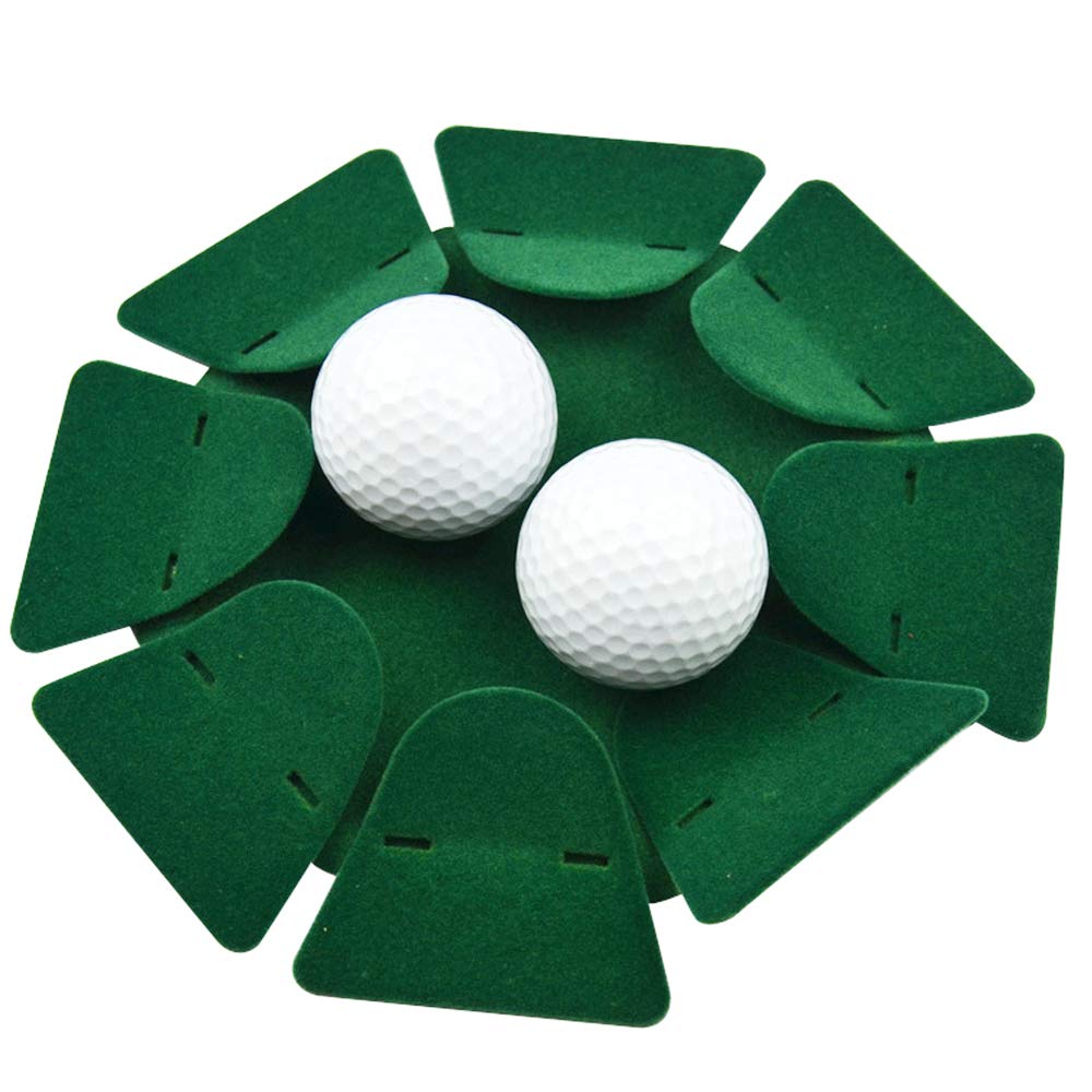 2Pcs Green All-Direction Putting Cup Golf Training Hole Practing Cup Aid Indoor/Outdoor