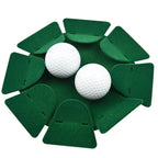 2Pcs Green All-Direction Putting Cup Golf Training Hole Practing Cup Aid Indoor/Outdoor