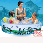 Nuwani Kiddie Pools - Round Plastic Pool For Kids, Toddler & Baby - Easy Non Inflatable Snapset Kid Pool - Large Collapsible Swi
