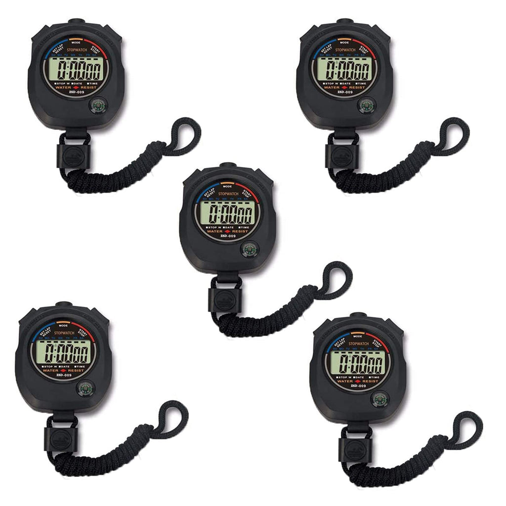 Multi-Function Electronic Digital Sport Stopwatch Timer, Large Display with Date Time and Alarm Function,Suitable for Sports Coa