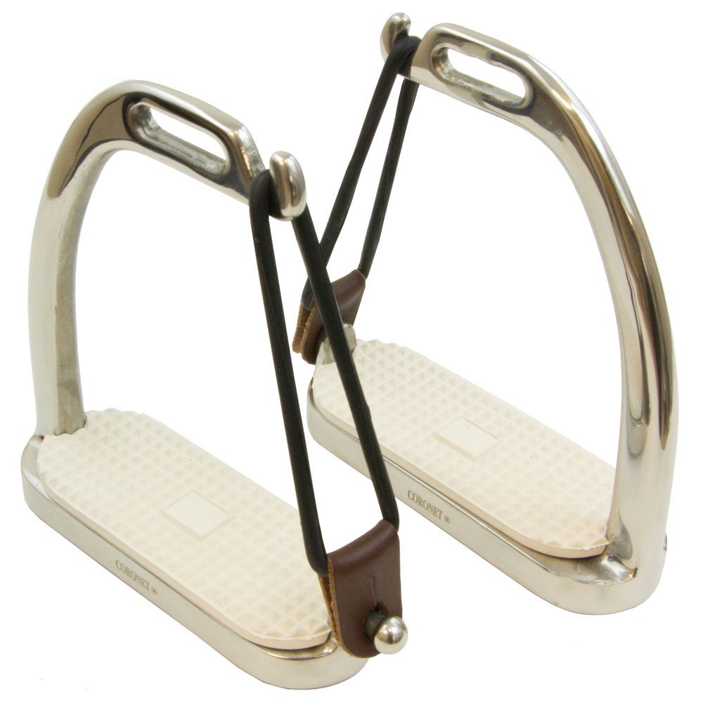 Coronet Fillis Peacock Safety Stirrup Irons With Pad, 4 3/4-Inch