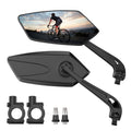 Sazetify Bike Mirror 2 Pack, Handlebar Rearview 360 Rotatable, Safe Wide Angle HD Glass for Rear View