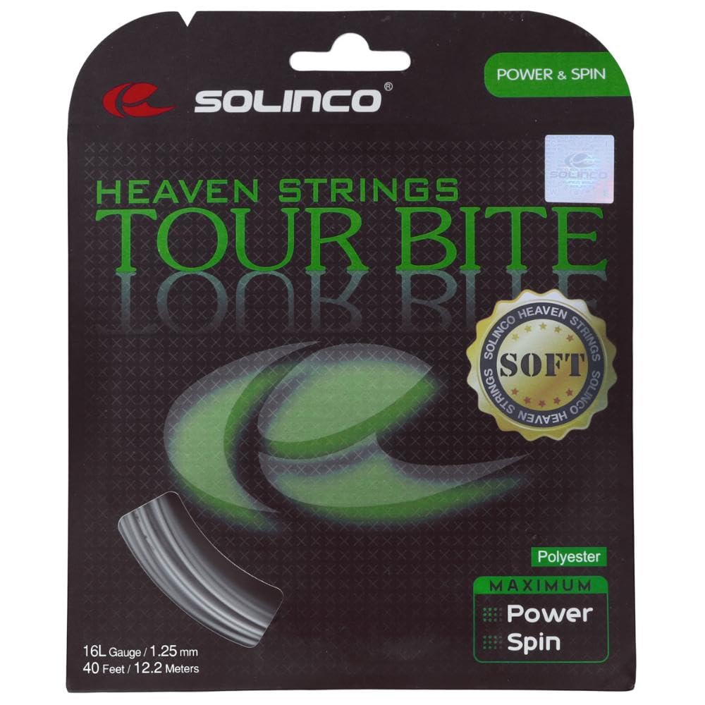 Solinco Tour Bite Soft (16L-1.25Mm) Tennis String (Silver)