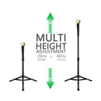 Hikeen Portable Tripod Baseball Tee Stand With Carrying Bag For Hitting, Training, And Practice