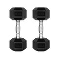 Ritfit 10Lb Dumbbells Set Of 2 Rubber Encased Dumbbell Sets With Optional Rack For Home Gym, Coated Hand Weights For Strength Tr