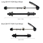 Bike Axle Cysky Quick Release Skewer Front Rear Bicycle Axle Wheel Hub Fit For Road Bike, Mountain Bike, Mtb, Bmx (1 Pair)