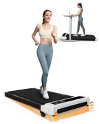 Walking Pad Treadmill Under Desk,Office Home Under Desk,265 Lbs Capacity Compact Mini Treadmill 2.5Hp 2 In 1 Walking Jogging Wit