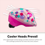 Schwinn Classic Toddler Bike Helmet For Boys Girls Age 3-5 Years Old, Suggested Fit 48-52 Cm, Dial Fit, Full Range Padding, Exte