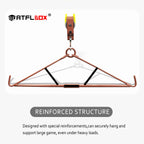 Atflbox Game Hoist Gambrel With 700Lb Capacity Deer Hanger And Elk Dual Pulley Hoist Lift System, Hunting Game Hanging Kit For D
