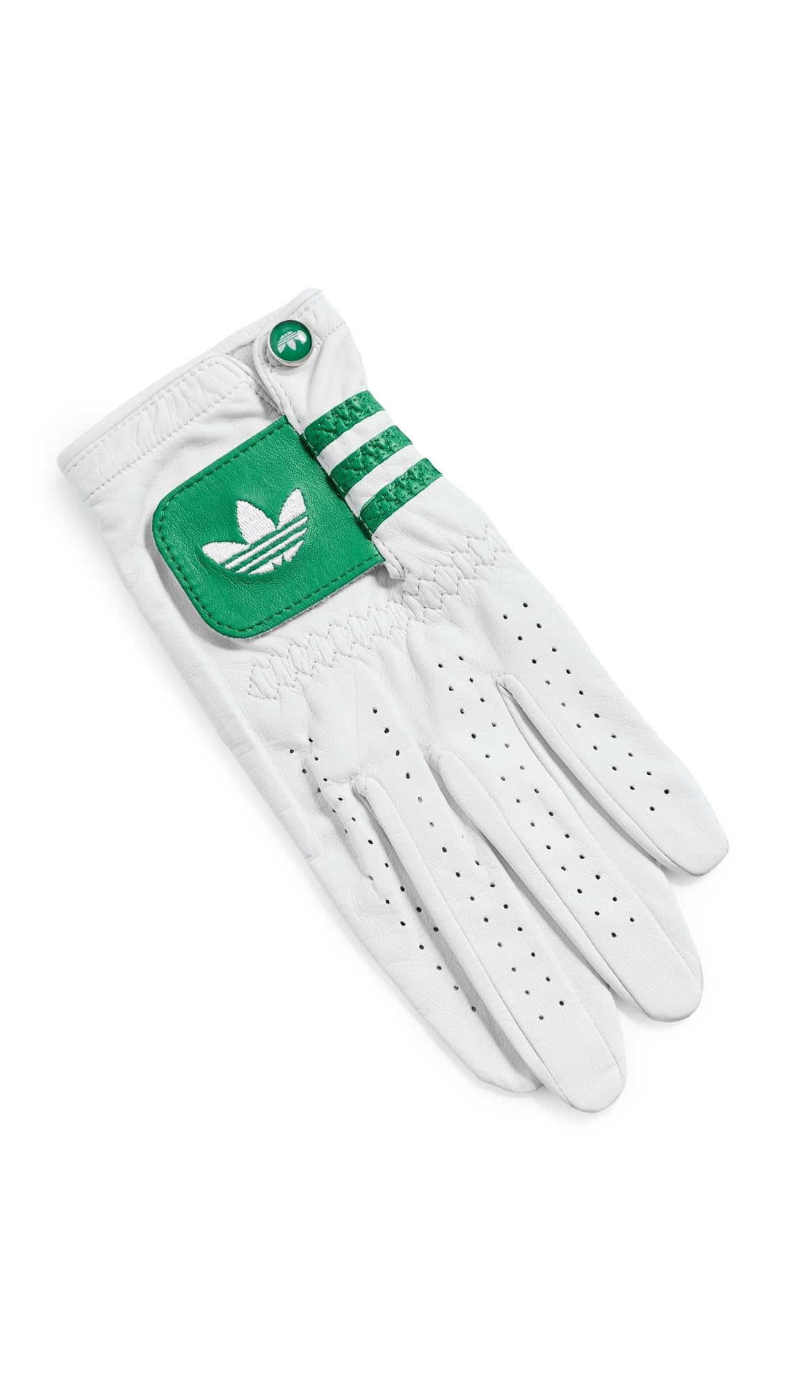 Adidas Golf Mens Originals Golf Leather Gloves, Left Hand, White, X-Large