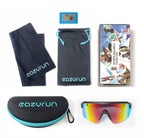 Eazyrun Polarized Sports Sunglasses For Men Women, Shield Sunglasses For Cycling Running Mtb Baseball Ski Beach Volleyball