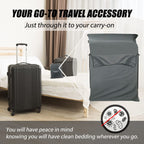 Frelaxy Sleeping Bag Liner, Xl Travel Sheet & Camping Sheet For Backpacking, Hotel, Hostels & Traveling, Comfy & Easy Care, Doub