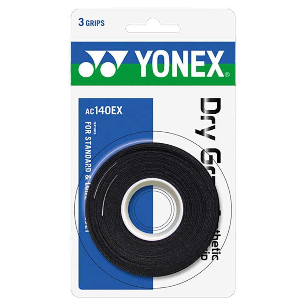 YONEX Dry GRAP Tennis Overgrip 3 Pack (Black)