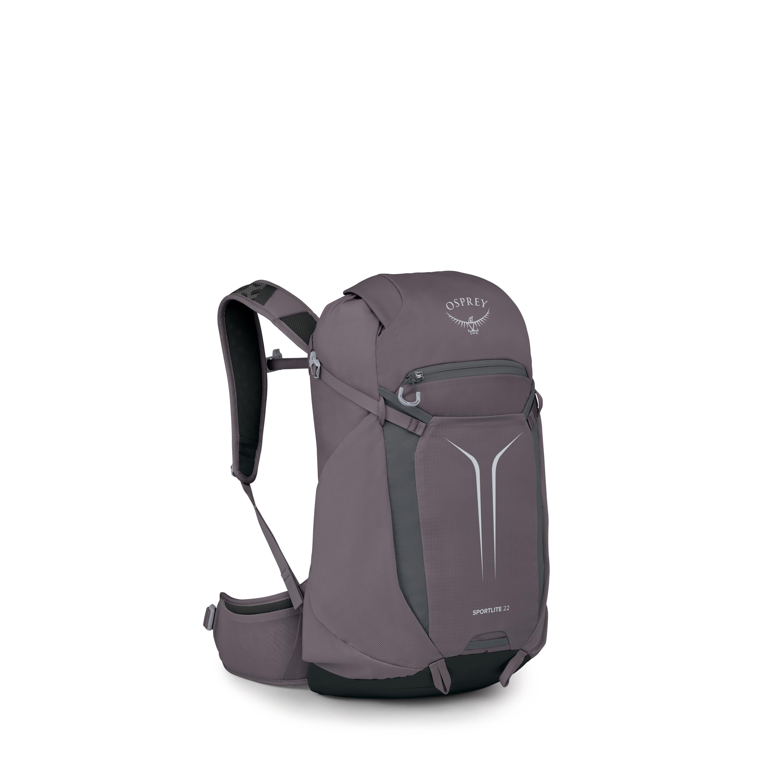 Osprey Sportlite 22L Lightweight Hiking Backpack for Men and Women - Everyday Hiking Bag - Travel Daypack, Graphite Purple