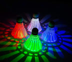 Arespark Led Badminton Shuttlecock, Dark Night Colorful Led Goose Feather Glow Birdies Lighting, Light Up Shuttle-Cocks Badminto