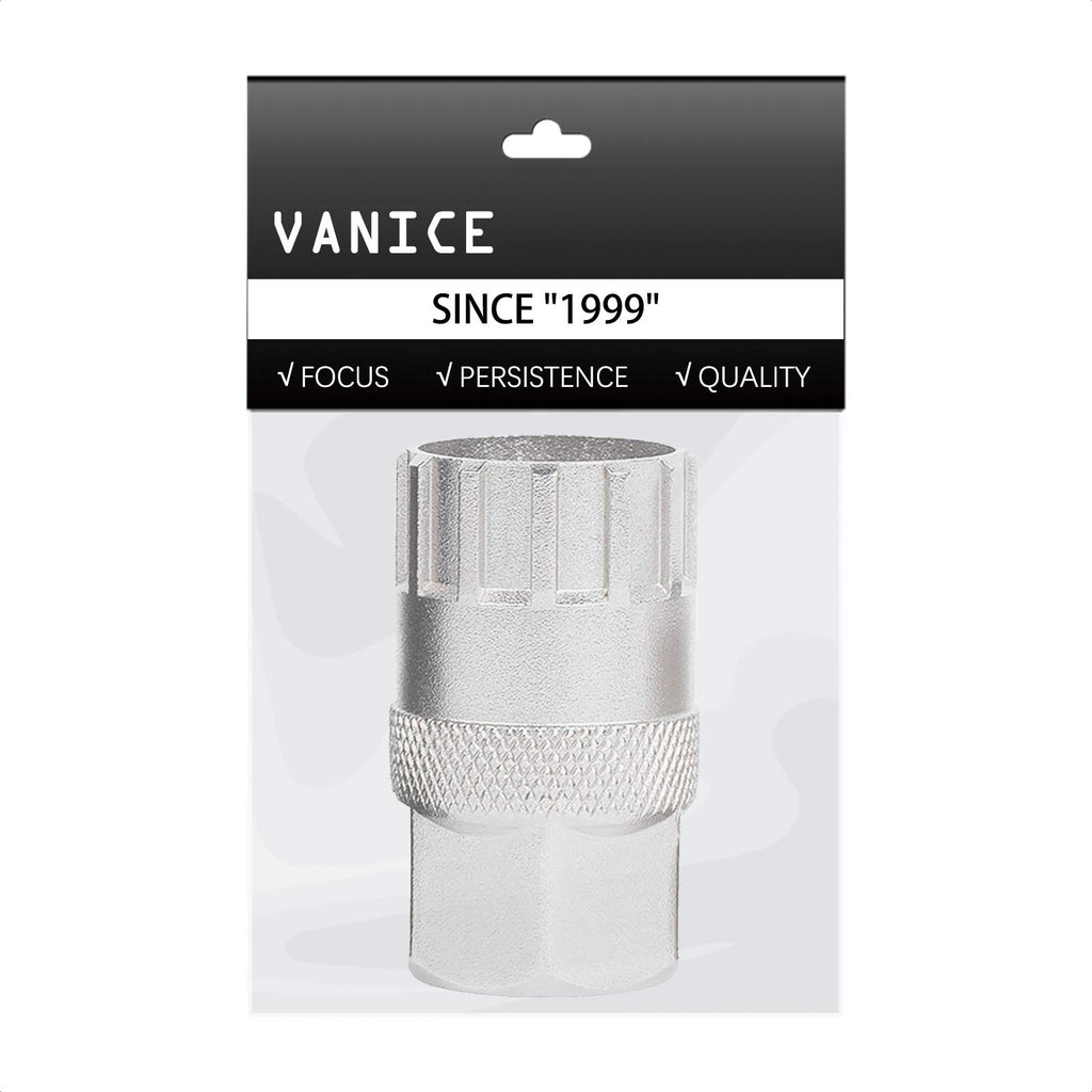 Vanice Bike Freewheel Removal Repair Lockring Tool For Shimano, Sunrace And Other 12 Spline Freewheels