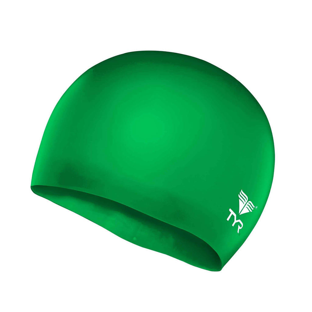 Tyr Wrinkle Free Junior Silicone Cap, Apple Green