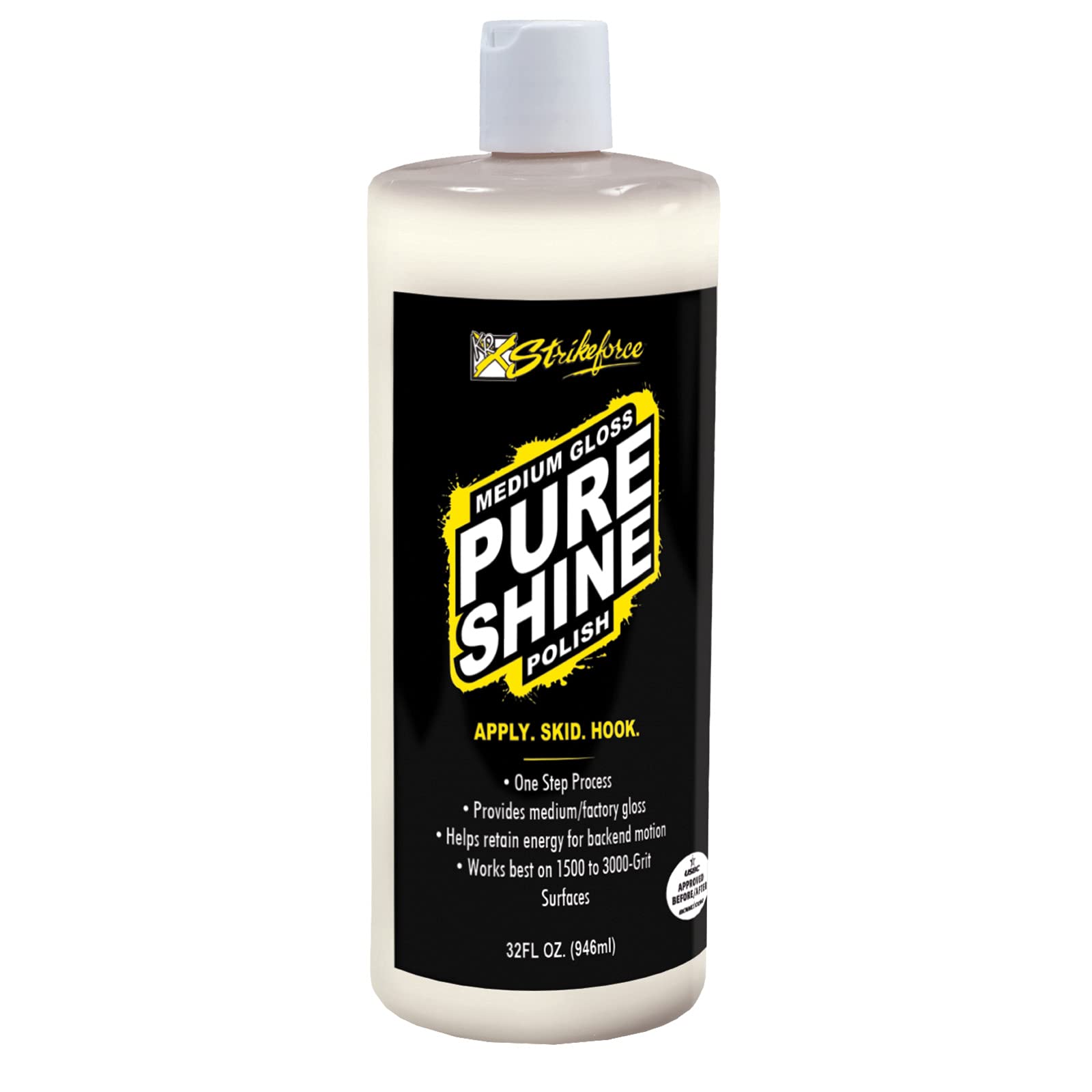 Strikeforce Bowling Pure Bowling Ball Polish (Pure Shine White, 8Oz)