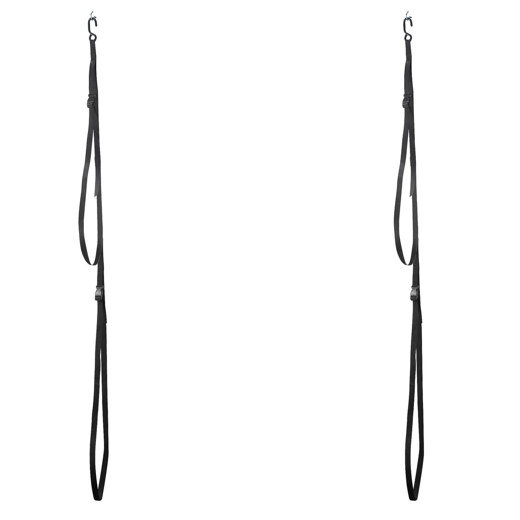 Rad Sportz Double Kayak Storage Straps Garage Canoe Hangers With 100 Lb Capacity, Black