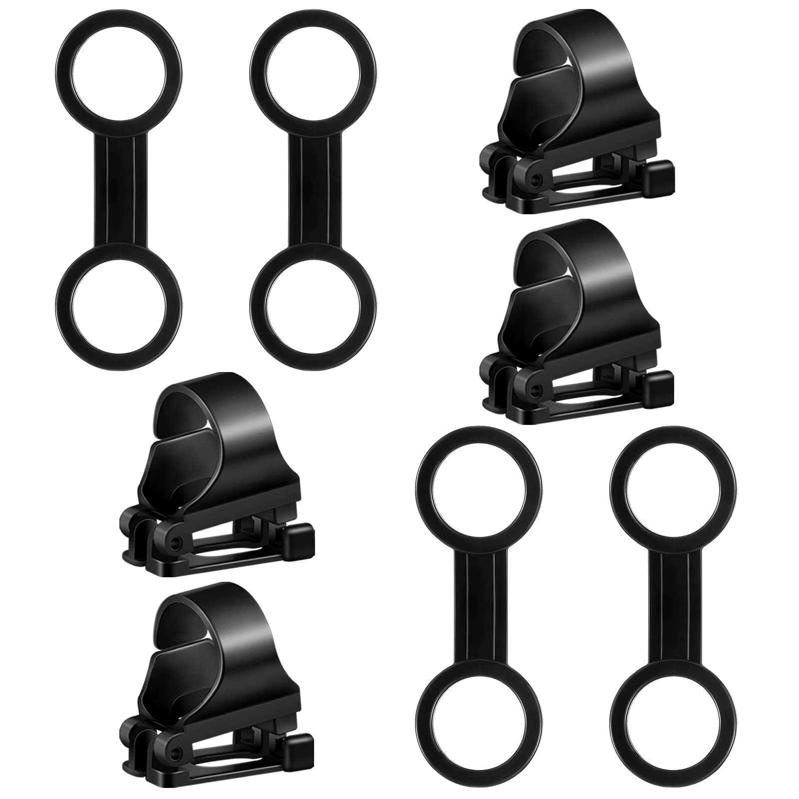 Frienda 8 Pieces Scuba Dive Snorkel Clip Silicone Diving Snorkel Keeper Mask Strap Holder Retainer Quick Release Scuba Plastic C
