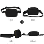Vorolo Fanny Pack Christmas Gift For Women And Men Crossbody Bag Belt Bag Bum Bag With Adjustable Strap For Sportsblack+Camo Whi