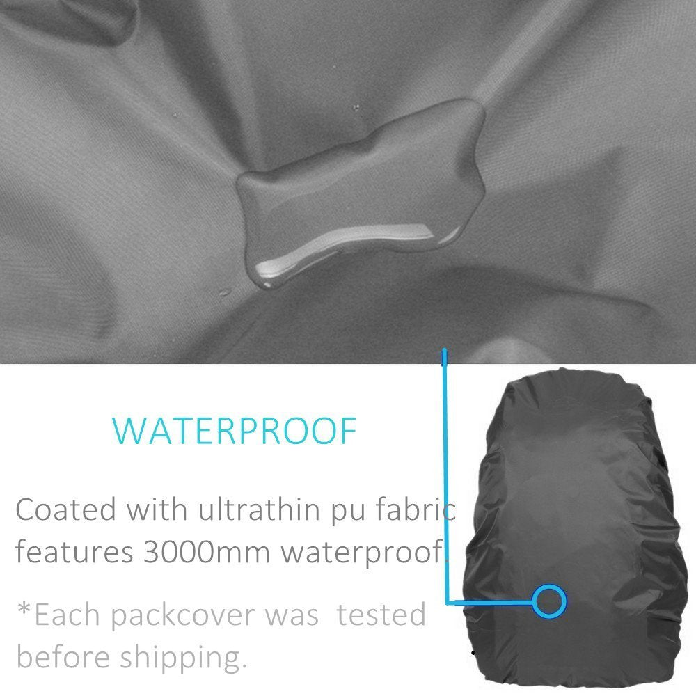 Joy Walker Waterproof Backpack Rain Cover For (15-90L), Upgraded Anti-Slip Cross Buckle Straps, Triple Strengthened Layers For H