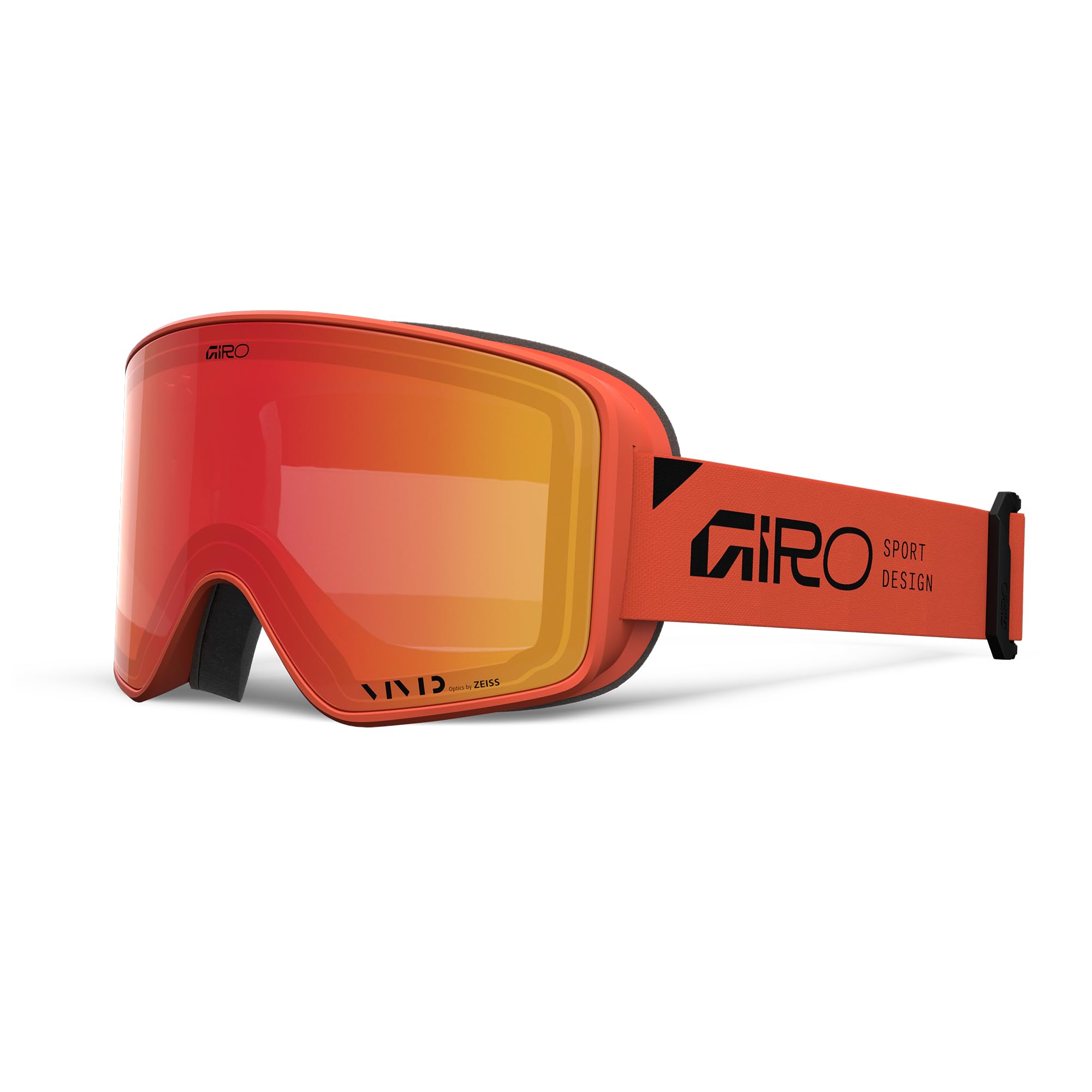 Giro Method Ski Goggles - Snowboard Goggles for Men, Women, Youth - Orange Stacked - Vivid Ember & Vivid Infrared