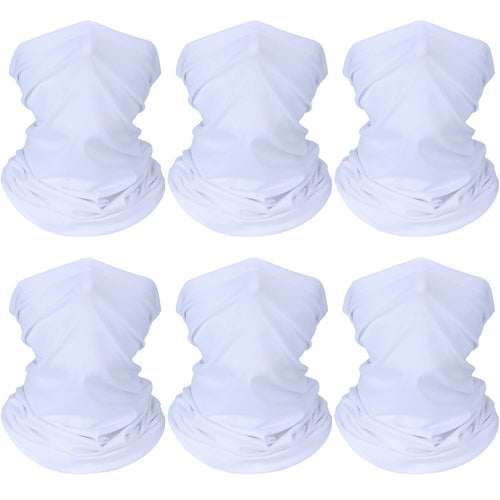 6 Pieces 6 Pieces Summer Face Mask for Men UV Protection Mask Sunscreen Breathable Neck Gaiters Scarf Fishing Cycling Running Wi