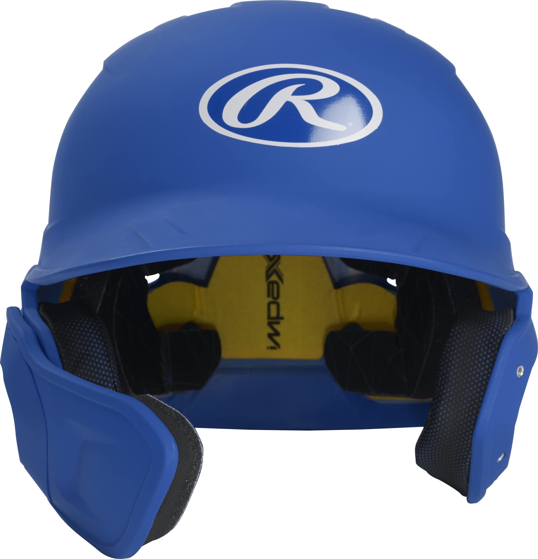 Rawlings Mach 1-Tone Right Batting Helmet W/ Adjustable Face Guard Left Handed Adjustable, Sr, Royal