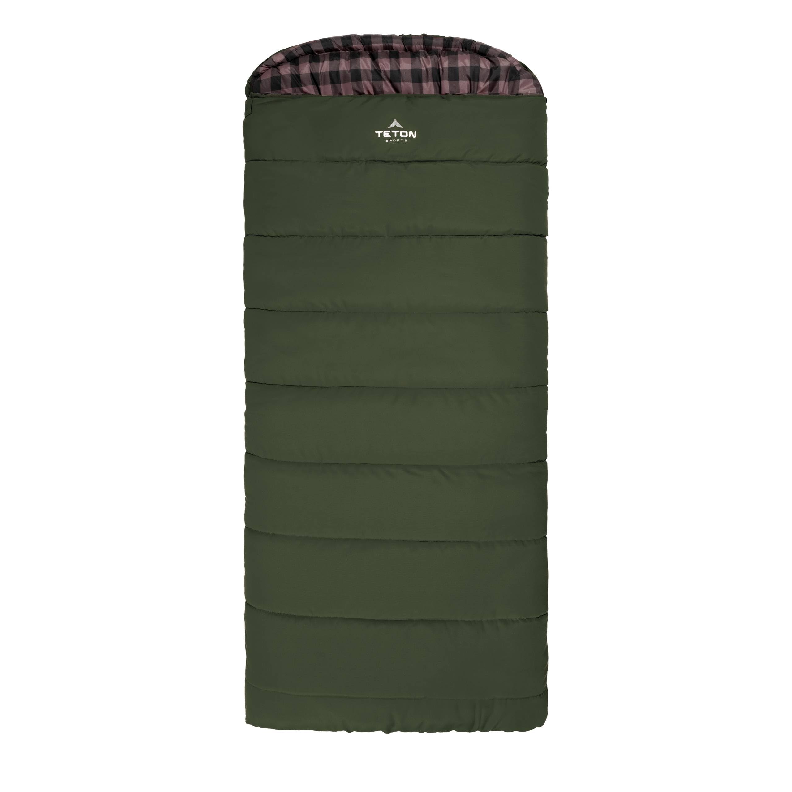 Teton Deer Hunter 0F Degree Sleeping Bag. Warm And Comfortable Camping Sleeping Bags, Teton Tough Canvas Shell For Camping, Hunt