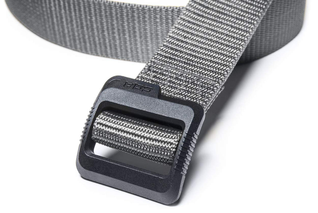 Cqr Tactical Belt, Military Style Heavy Duty Belt, Webbing Edc Quick-Release Buckle, Plastic Flip Tab Grey, Small