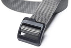 Cqr Tactical Belt, Military Style Heavy Duty Belt, Webbing Edc Quick-Release Buckle, Plastic Flip Tab Grey, Small