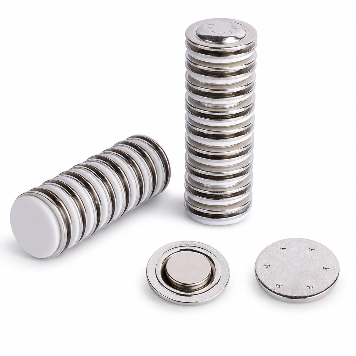 Magnet 18 mm Round Badge Magnet 5 Pieces  Self Adhesive Magnetic Disc for Button Badges, Brooches, Name Badges, Art & Craft Pro