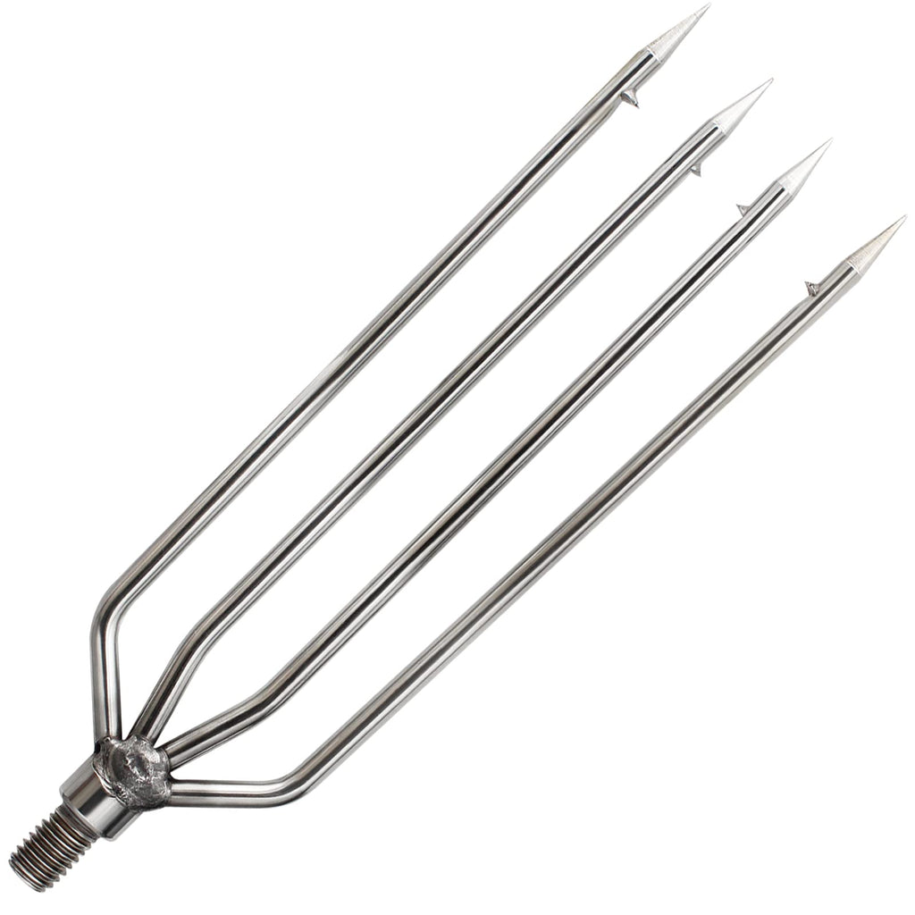 Fregito Fishing Harpoon - Stainless Steel Barbed Spear With Aluminum Alloy Rod Gig Gaff - 8Mm Screw For Outdoor Landing Large Fi