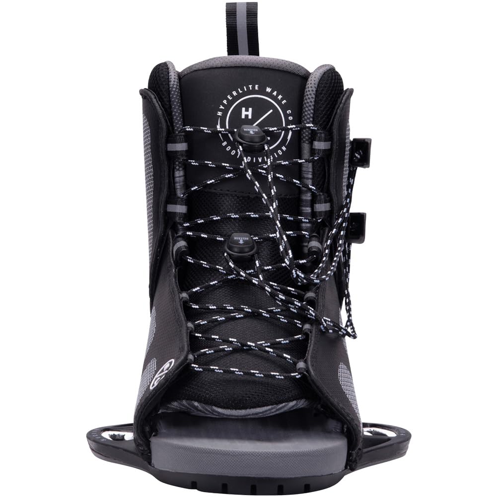 Hyperlite Remix Mens Wakeboard Bindings Black/Grey 4-8