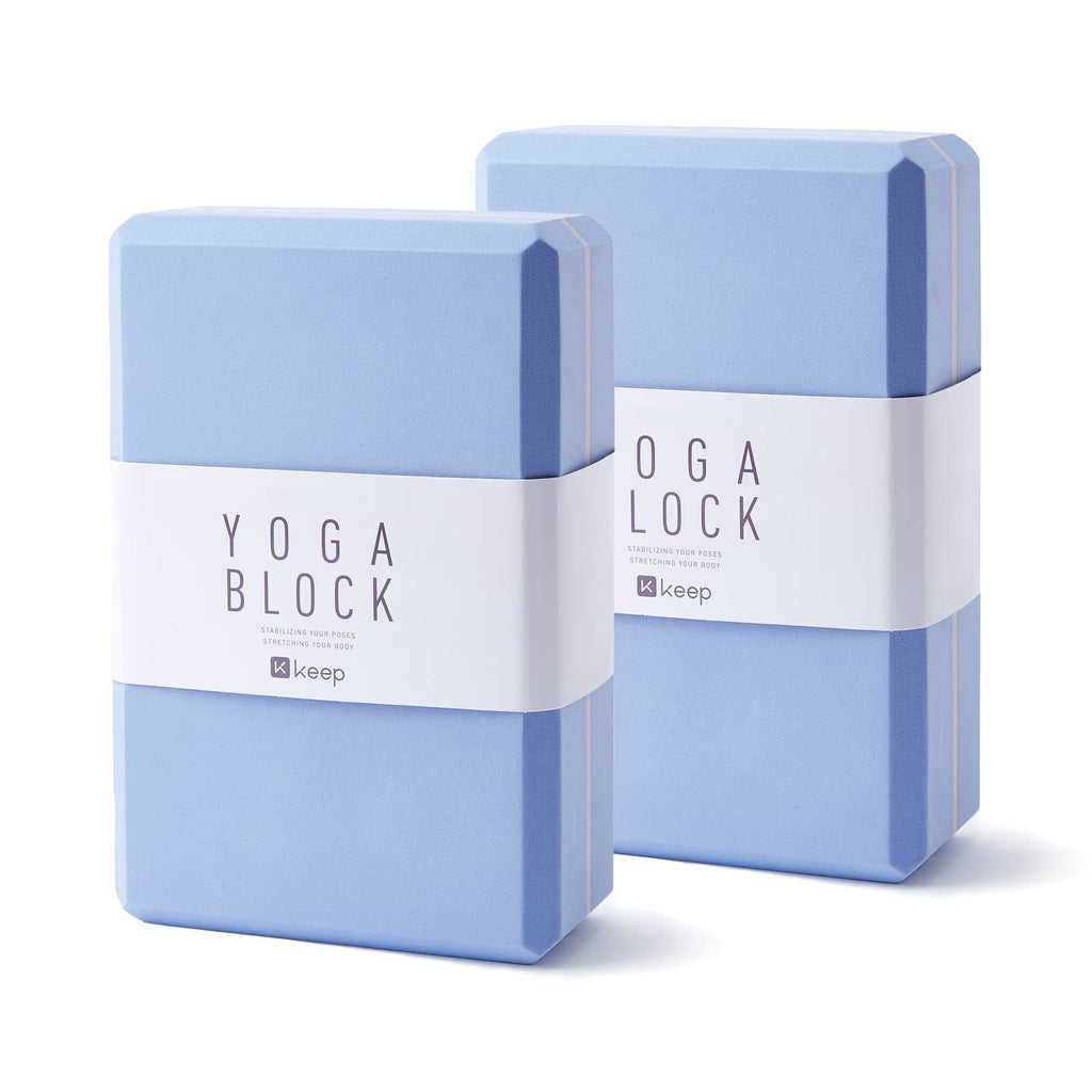 Yoga Blocks, High Density Eva Foam Blocks For Yoga, Pilates, Meditation, Aid Balance, Support And Deepen Poses - Non-Slip Lightw
