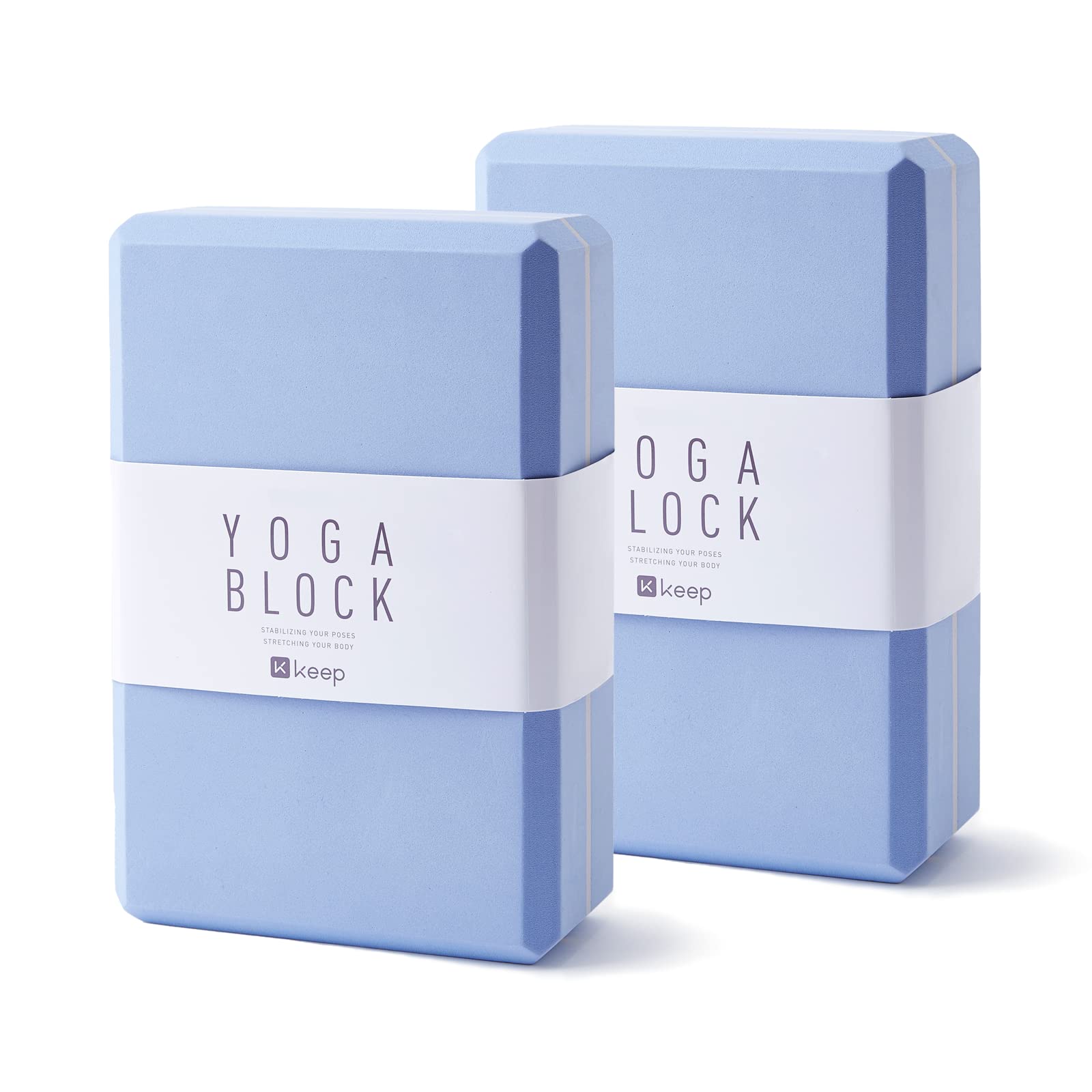 Yoga Blocks, High Density Eva Foam Blocks For Yoga, Pilates, Meditation, Aid Balance, Support And Deepen Poses - Non-Slip Lightw
