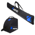AUMTISC Ski Bags Padded 2 Piece Ski and Boot Bag Combo for Air Travel Flying Ski Boots Size 13 Adjustable Length Skis Bag Up to 