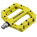 RockBros Lightweight Mountain Bike Pedals Nylon Fiber Bicycle Platform Pedals for BMX MTB 9/16 (Green)