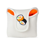 Andux Golf Putter Head Covers Pu Mallet Putter Cover White Sushi Mt/Tg19