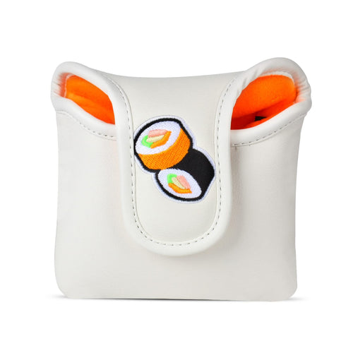 Andux Golf Putter Head Covers Pu Mallet Putter Cover White Sushi Mt/Tg19