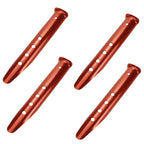 Kumgrot 4 Pcs Snow Sand Tent Stakes Stakes Pegs U-Shaped Beach Tent Nails Aluminum Alloy 9'' Lightweight Tent Pegs For Boating H