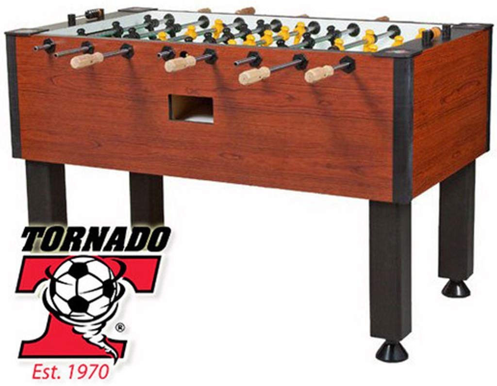 Tornado Elite Foosball Table - Commercial Tournament Quality Table Soccer Game For The Home