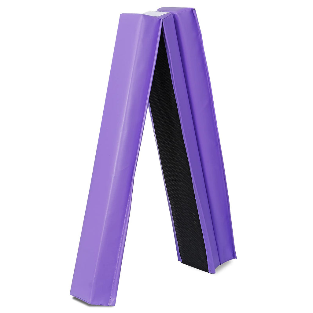 Zeny 9Ft Folding Gymnastics Balance Beam Low Floor Balance Beam Bar With Anti-Slip Base Extra Firm Foam Walking Beams Home Balan