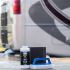 Poli Glow Poli Ox - Remove Heavy Oxidation And Stains From Fiberglass Boat & Rv Surfaces. Includes Scrubbing Pads.