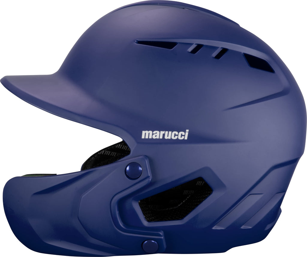 Marucci Duravent Batting Helmet, Nocsae Certified, Navy Blue, Senior